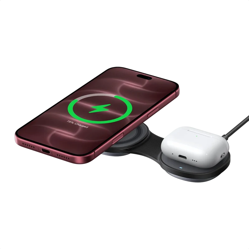 UGREEN MagFlow 2-in-1 Foldable Magnetic Wireless Charger 25W
